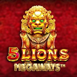 5 Lions Megaways by Pragmatic Play, showcased at pelikaanicasinos.fi – game logo