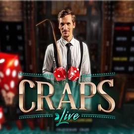 Official Live Casino logo: Live Craps by Evolution at Pelikaani Casino