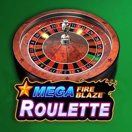 Mega Fire Blaze Roulette slot logo by Playtech at Pelikaani Casino