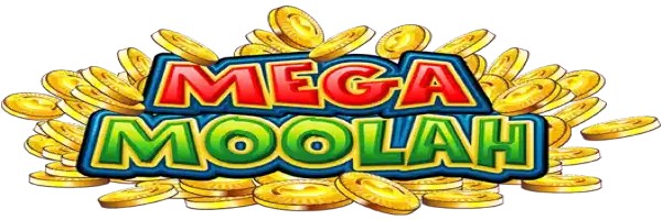 Mega Moolah slot logo by Games Global at Pelikaani Casino