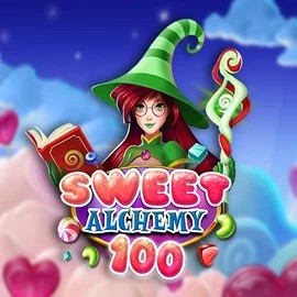 Sweet Alchemy 100 online game logo by Play'n GO on pelikaanicasinos.fi